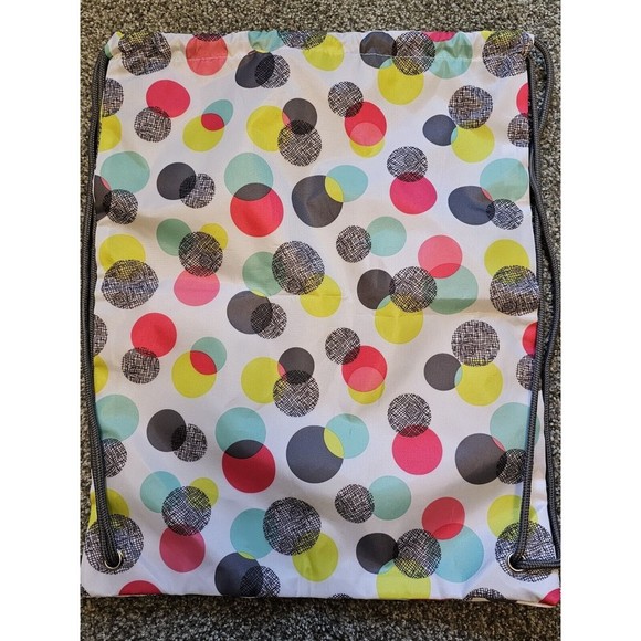 Thirty One Polka Dot Drawstring Bag Backpack - Picture 2 of 9